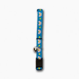 Catit Collar Breakaway Azul con Lazos Rosas