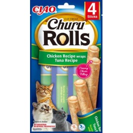 Inaba Snack Churu Rolls Receta de Atún para Gatos