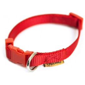 Miscota Collar de Nylon Rojo para Perros